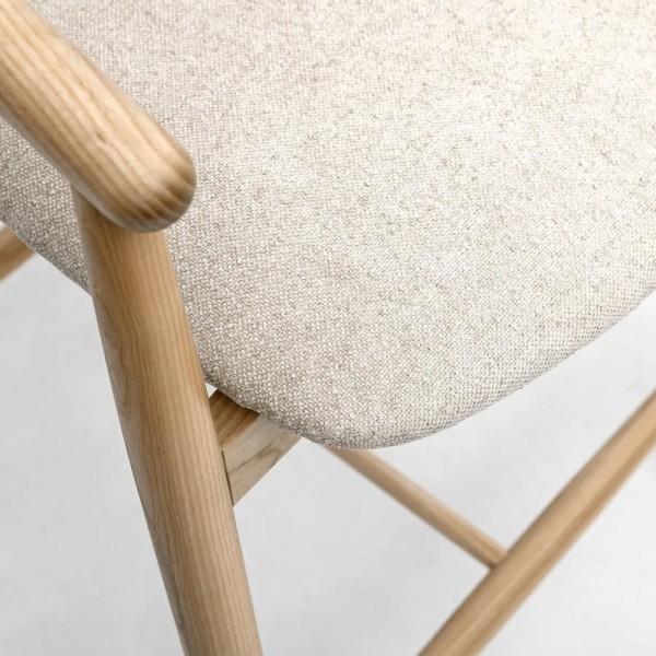 Напівбарний стілець Mamont semi-soft натуральний ясен