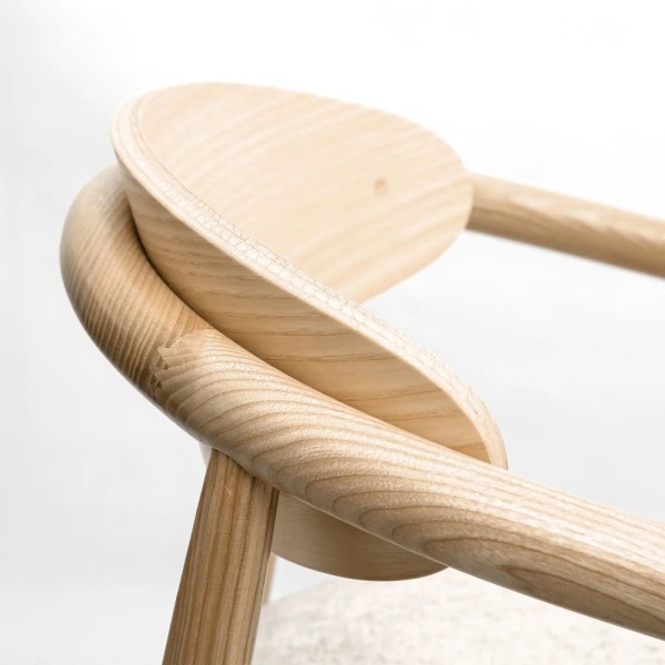 Напівбарний стілець Mamont semi-soft натуральний ясен