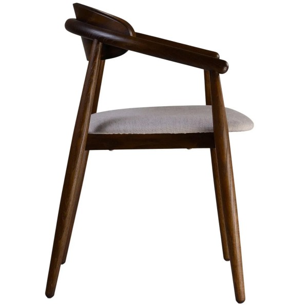 Стілець Mamont semi-soft темний горіх (PC359) для кухні