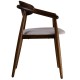 Стілець Mamont semi-soft темний горіх (PC359) для кухні