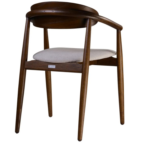 Стілець Mamont semi-soft темний горіх (PC359) для кухні