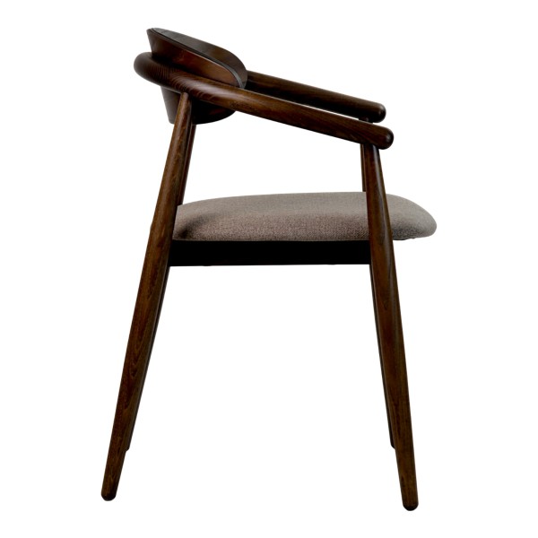 Стілець Mamont semi-soft темний горіх (PC359) для кухні