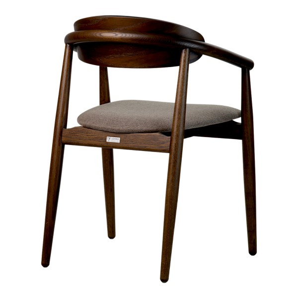 Стілець Mamont semi-soft темний горіх (PC359) для кухні