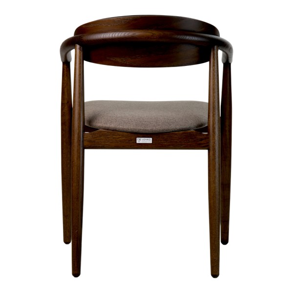 Стілець Mamont semi-soft темний горіх (PC359) для кухні