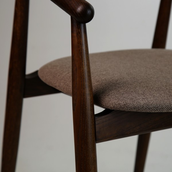 Стілець Mamont semi-soft темний горіх (PC359) для кухні