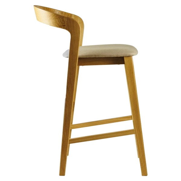 Стілець напівбарний Floki New дуб — стиль та комфорт для вашого інтер'єру