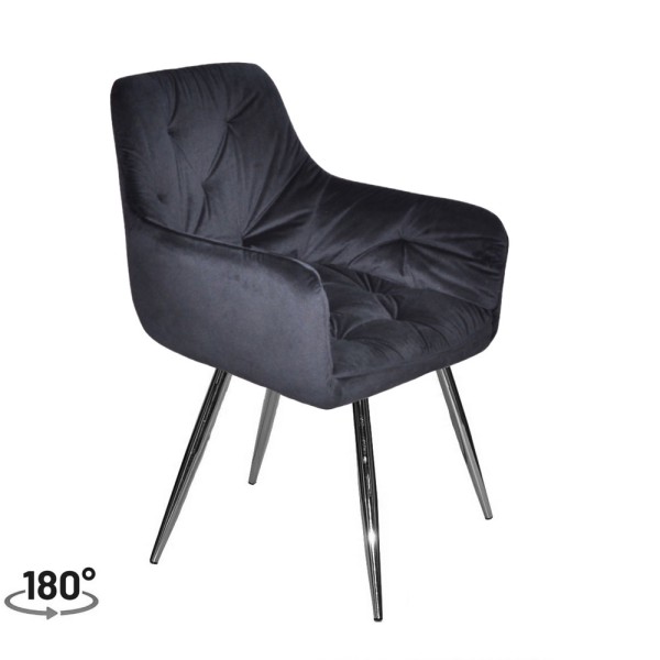 Стілець поворотний Seoul chrome – сучасне рішення для вашого інтер'єру