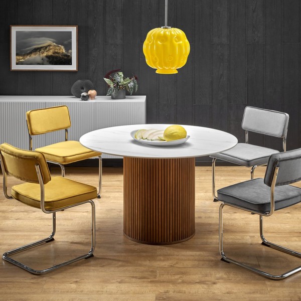 Стіл Bruno — стильний круглий стіл для кухні та кафе