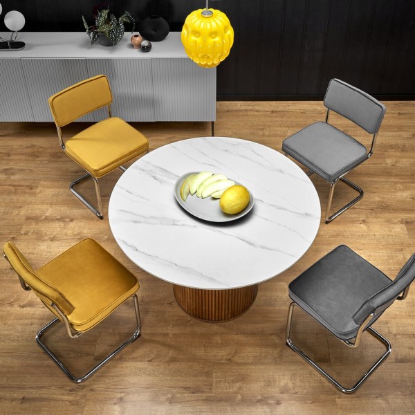 Стіл Bruno — стильний круглий стіл для кухні та кафе