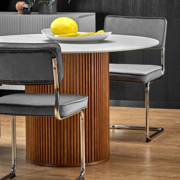 Стіл Bruno — стильний круглий стіл для кухні та кафе