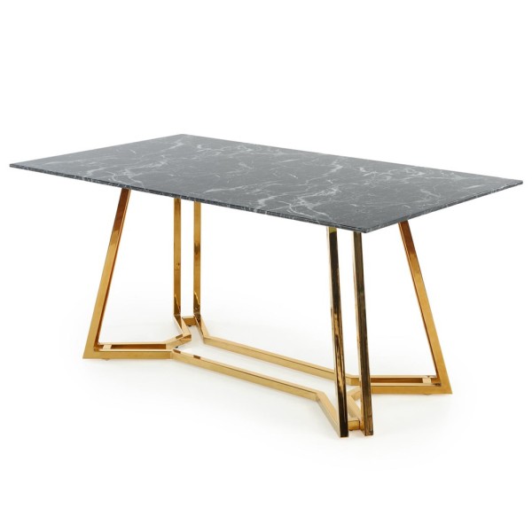 Стіл Konami – сучасний стіл для кухні з металу та скла