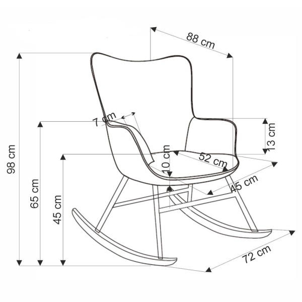 Крісло-качалка Belmiro: комфорт і стиль для вашої вітальні