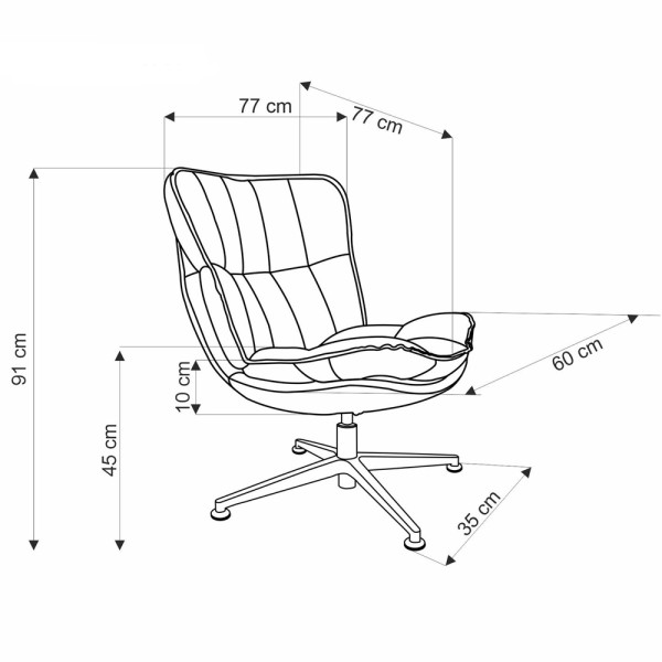 Крісло для відпочинку Fofana - комфорт і стиль у вашому домі