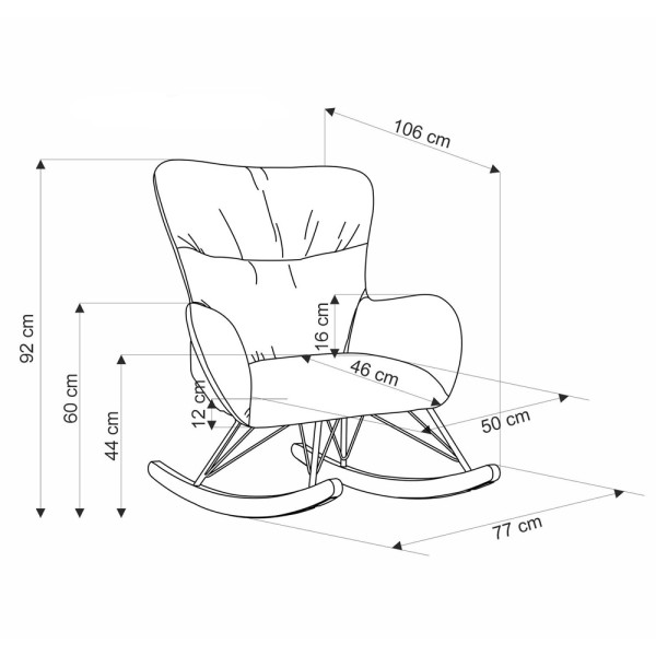 Крісло-качалка Castro для вітальні