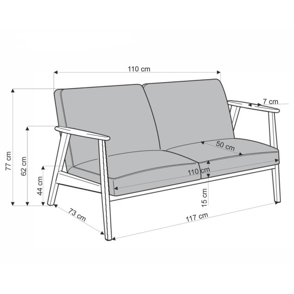 Диван Milano 2S - комфорт та елегантність для вашого дому