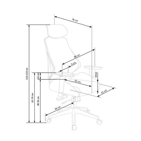 Офісне крісло Hasel