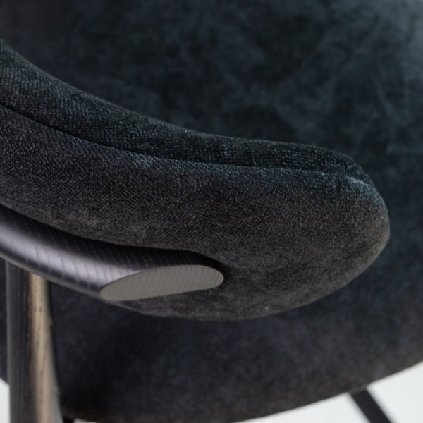 Стілець напівбарний Panda New чорний