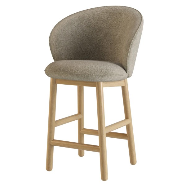 Стілець напівбарний Stitch натуральний ясен