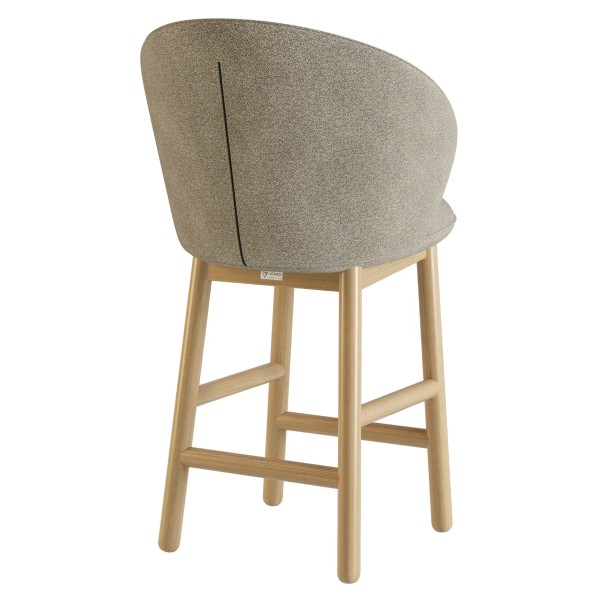 Стілець напівбарний Stitch натуральний ясен