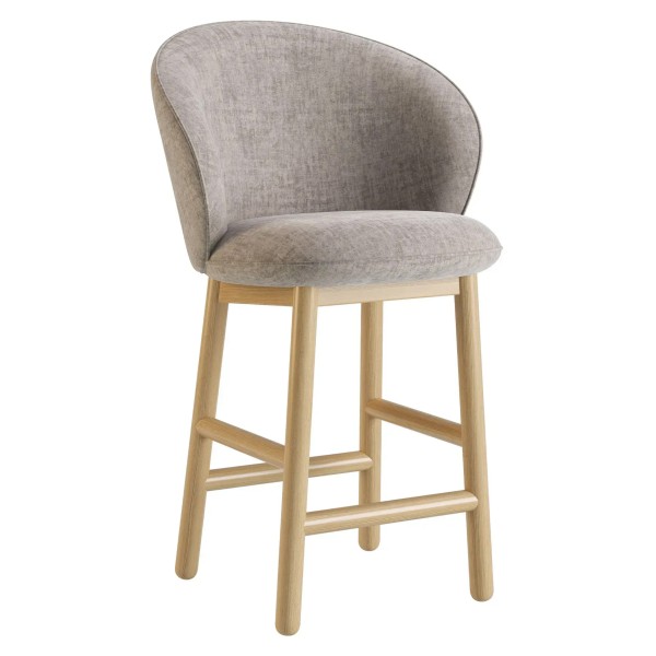 Стілець напівбарний Stitch натуральний ясен