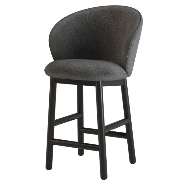 Стілець напівбарний Stitch чорний