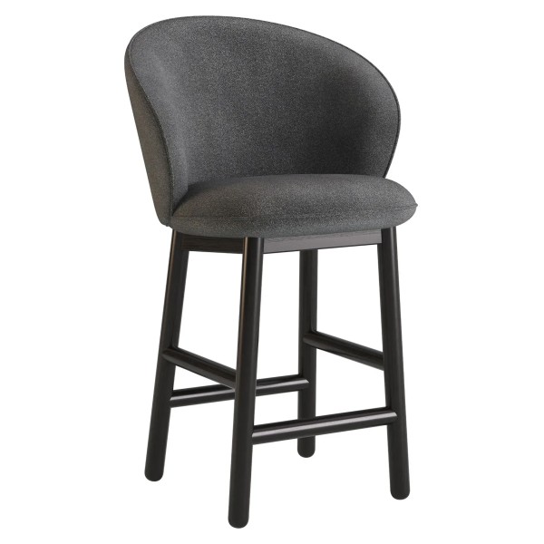 Стілець напівбарний Stitch чорний