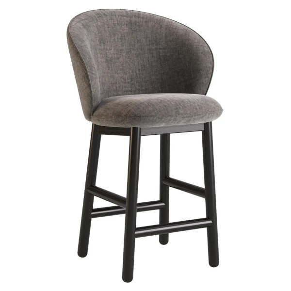 Стілець напівбарний Stitch чорний