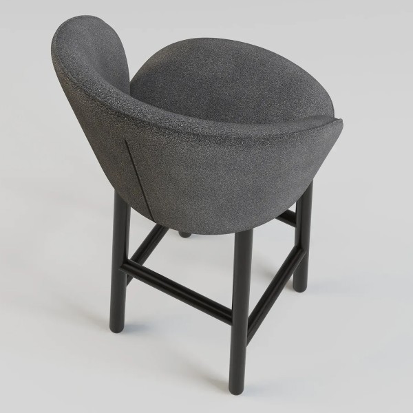 Стілець барний Stitch чорний