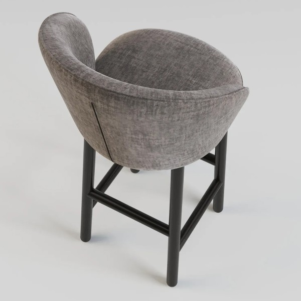 Стілець барний Stitch чорний