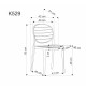 Стілець пластиковий K529 — стиль та комфорт для вашого інтер'єру