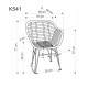 Крісло K541 – елегантне садове крісло для комфортного відпочинку