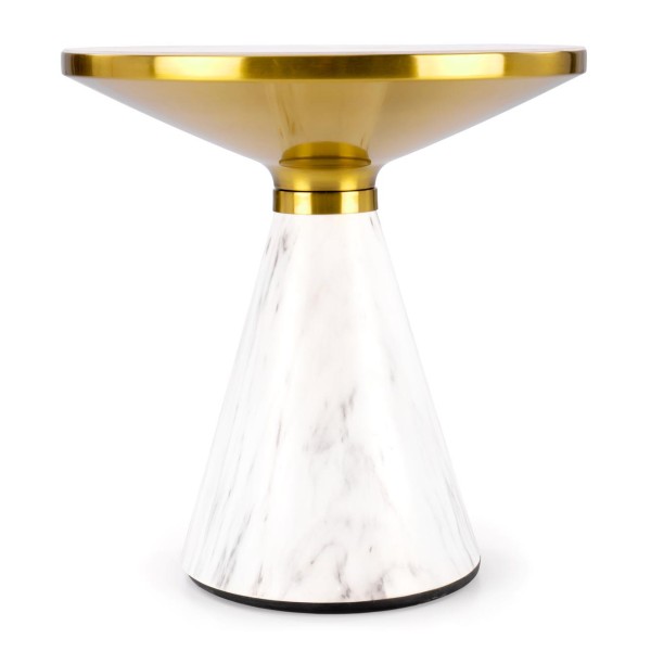 Журнальний стіл Talbi: Кераміка та нержавіюча сталь для вашої вітальні