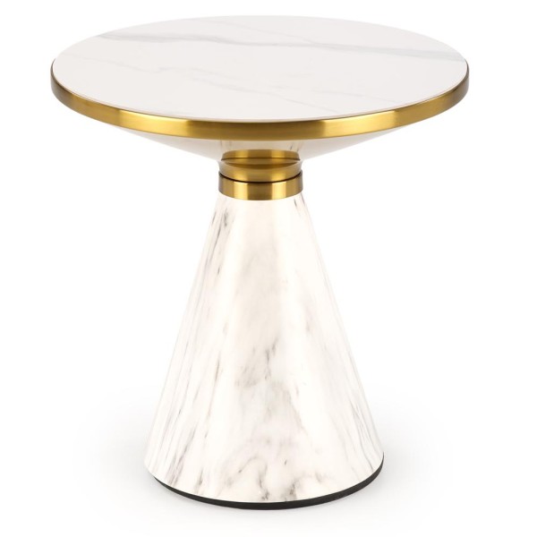 Журнальний стіл Talbi: Кераміка та нержавіюча сталь для вашої вітальні