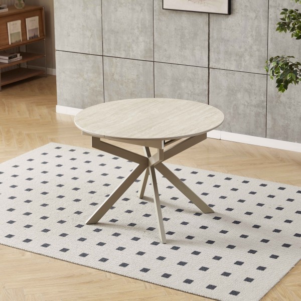 Стіл Atlas 105 – сучасний круглий стіл для кухні або кафе