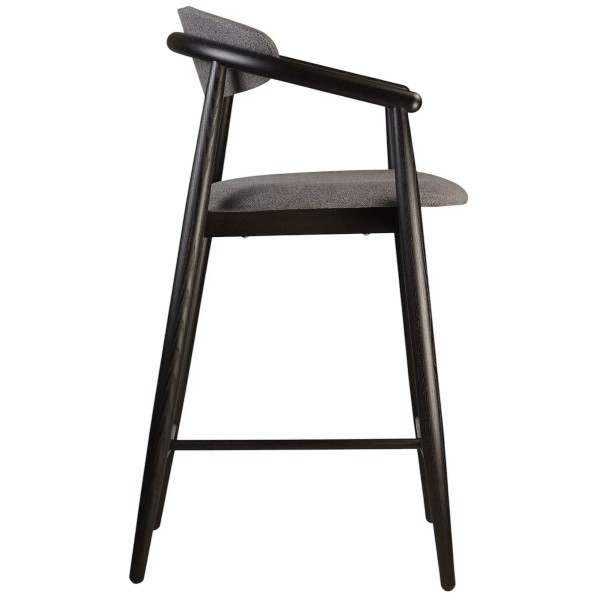 Напівбарний стілець Mamont soft чорний