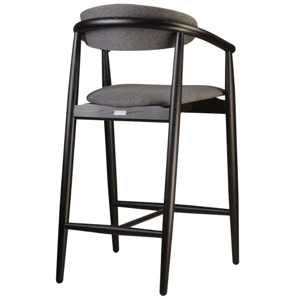 Напівбарний стілець Mamont soft чорний