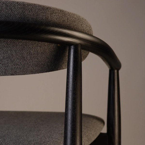 Напівбарний стілець Mamont soft чорний