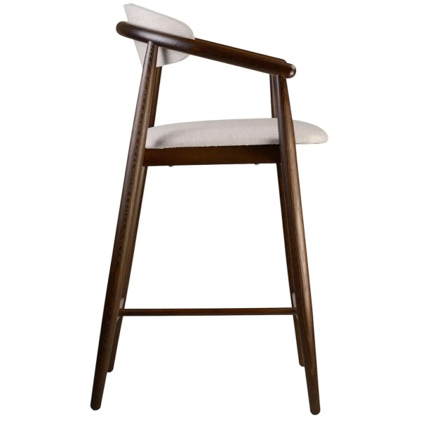 Напівбарний стілець Mamont soft темний горіх