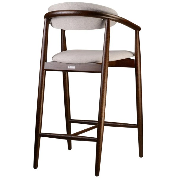 Напівбарний стілець Mamont soft темний горіх