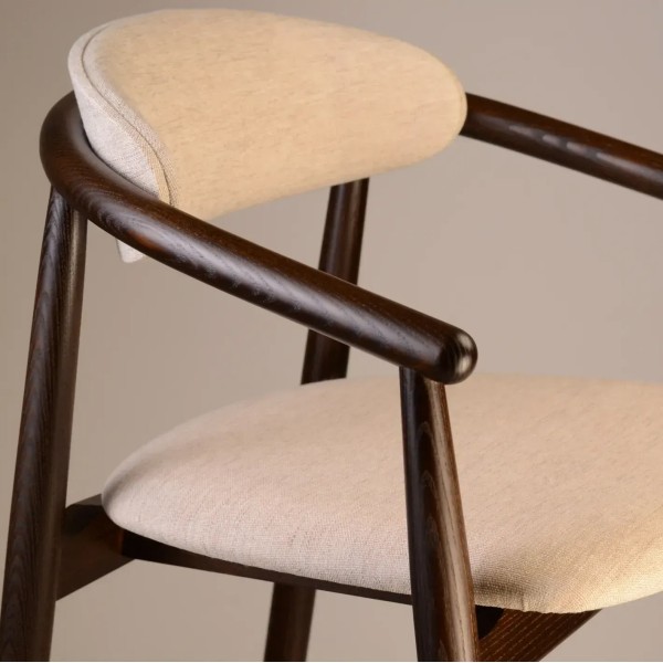 Напівбарний стілець Mamont soft темний горіх