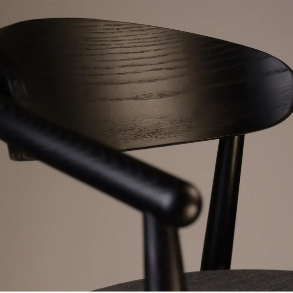 Напівбарний стілець Mamont semi-soft чорний