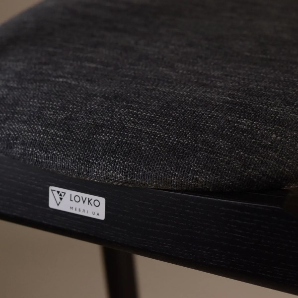 Напівбарний стілець Mamont semi-soft чорний