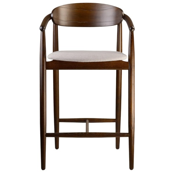 Напівбарний стілець Mamont semi-soft темний горіх