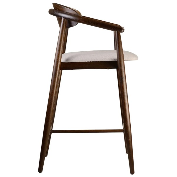 Напівбарний стілець Mamont semi-soft темний горіх