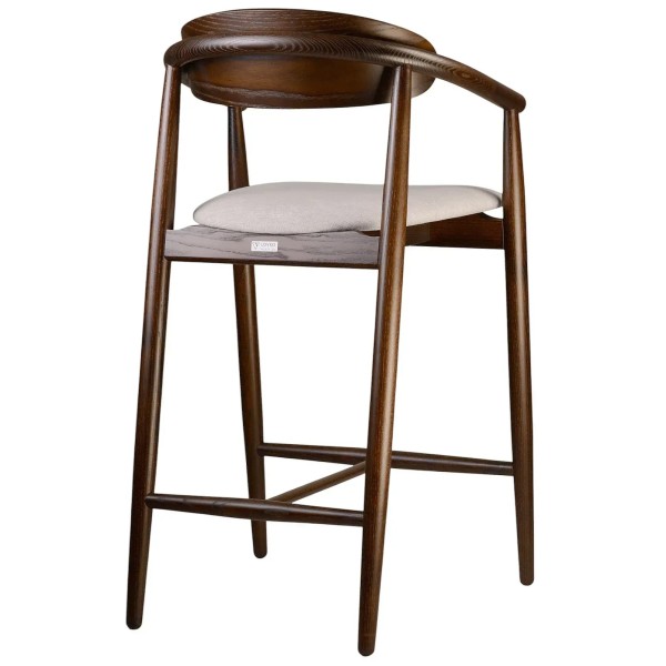 Напівбарний стілець Mamont semi-soft темний горіх