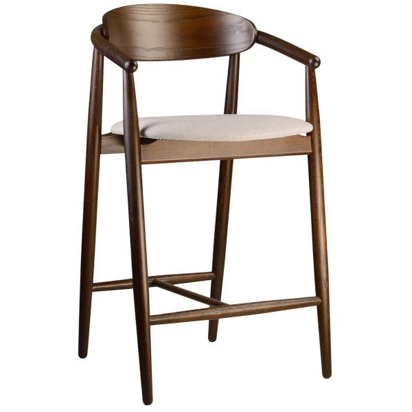 Напівбарний стілець Mamont semi-soft темний горіх