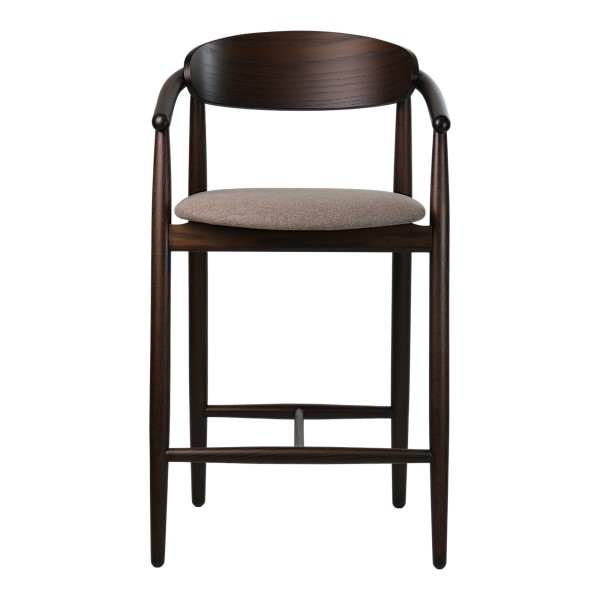 Напівбарний стілець Mamont semi-soft темний горіх