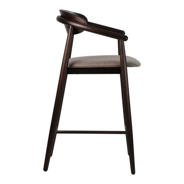 Напівбарний стілець Mamont semi-soft темний горіх