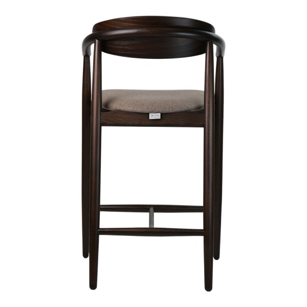 Напівбарний стілець Mamont semi-soft темний горіх