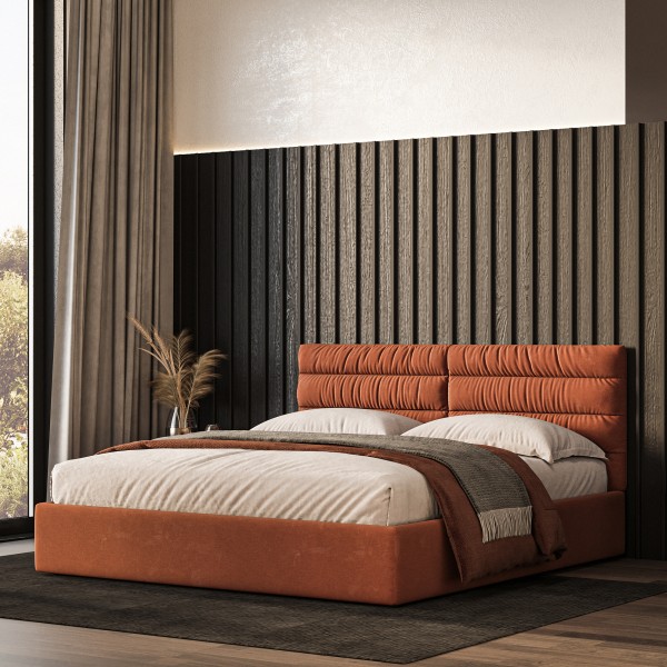 М'яке ліжко Narni II з підйомним механізмом для вашої спальні